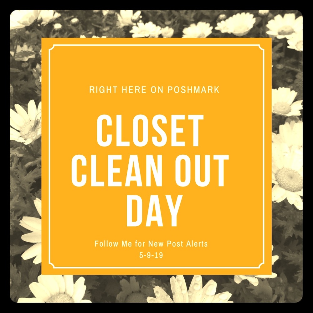 My closet is new small!  Time to clean it out